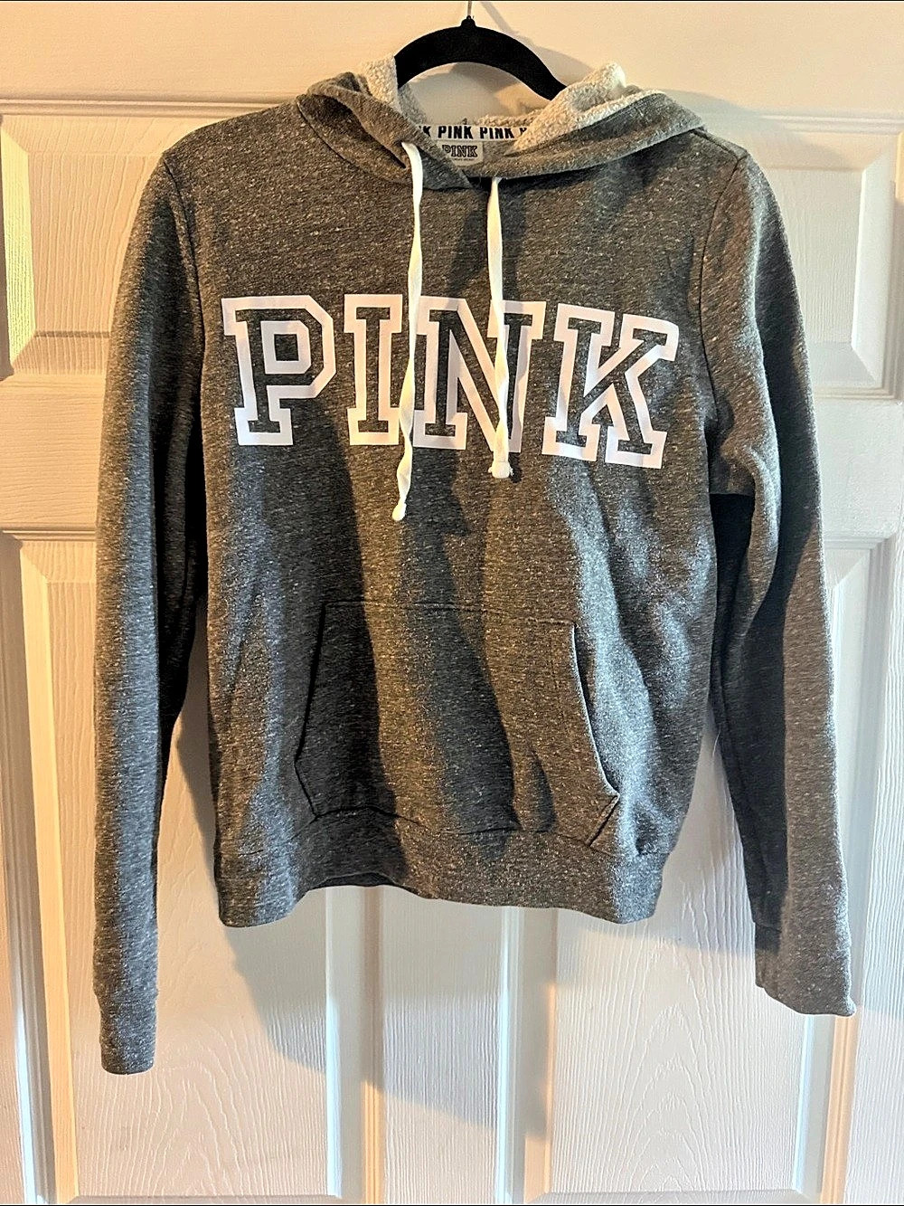 Victoria's Secret Gray Logo Hoodie Size Medium